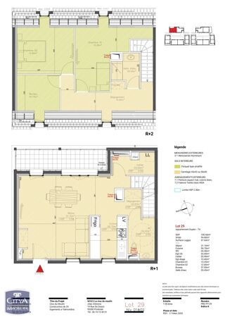  Appartement � vendre 4 pi�ces 95 m�