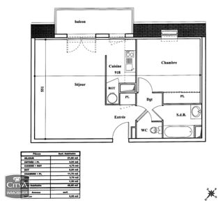  Appartement � vendre 2 pi�ces 49 m�