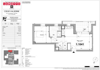  Appartement � vendre 2 pi�ces 46 m�