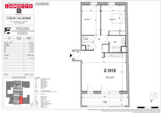  Appartement  vendre 3 pices 77 m