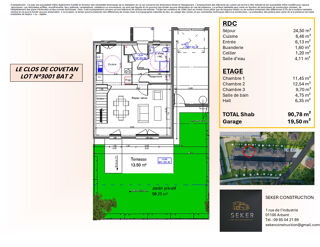  Maison 4 pices 91 m Montreal la cluse