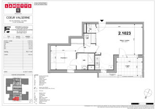  Appartement  vendre 2 pices 55 m
