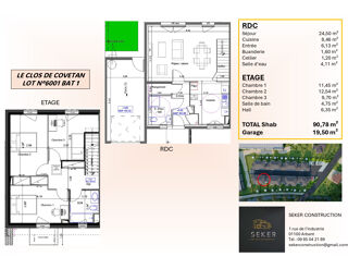  Maison 4 pices 91 m Montreal la cluse