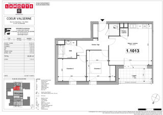  Appartement � vendre 3 pi�ces 67 m�