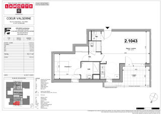  Appartement  vendre 2 pices 55 m