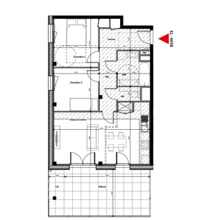  Appartement  vendre 3 pices 64 m