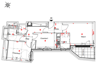  Appartement � vendre 3 pi�ces 77 m�
