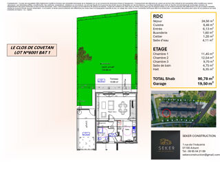  Maison 4 pices 91 m Montreal la cluse