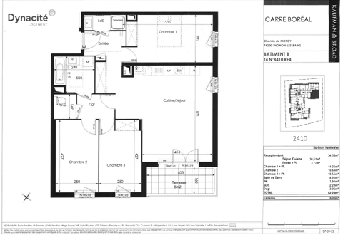  Appartement  louer 4 pices 82 m