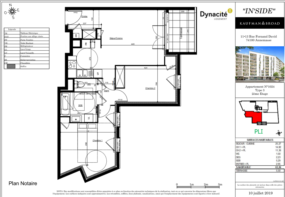 Appartement a louer annemasse - 3 pièce(s) - 62 m2 - Surfyn