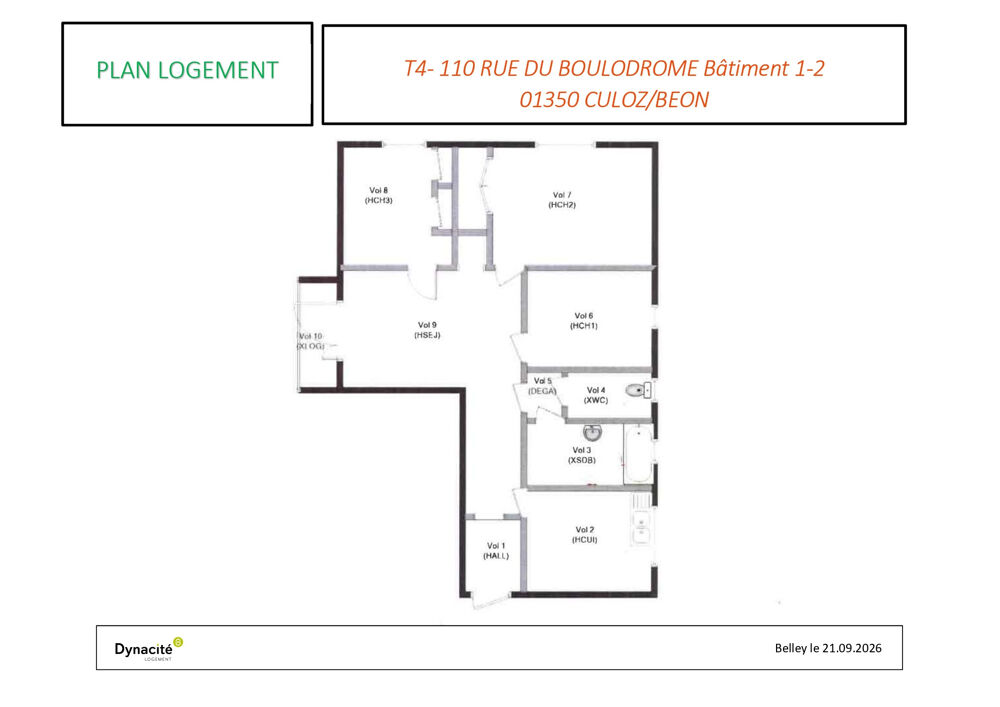 Appartement - T4 - 65 m2