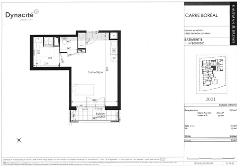  Appartement  louer 1 pice 31 m