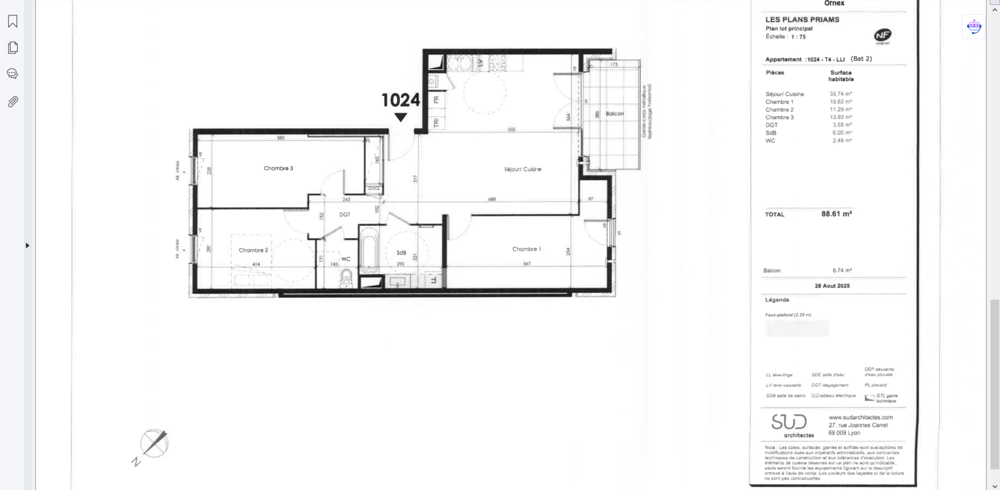 Location Appartement LOGEMENT T4 NEUF ORNEX Ornex