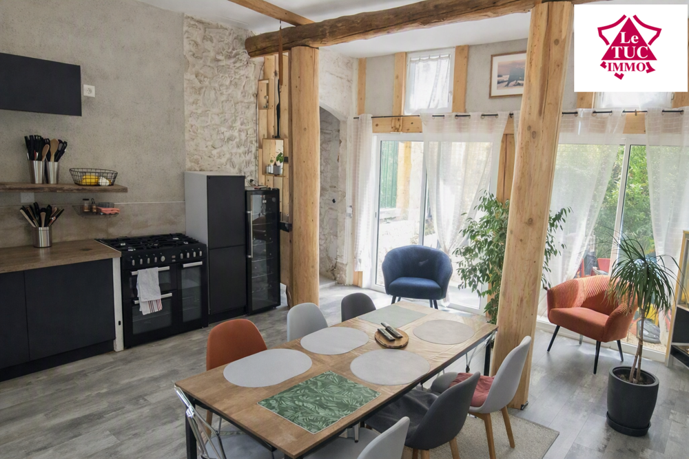 Vente Maison Maison en pierre rénové avec Jardin, terrasses, T2 indépendante  aux portes de l'Ardèche St jean de maruejols et avejan