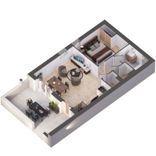  Appartement  vendre 2 pices 51 m