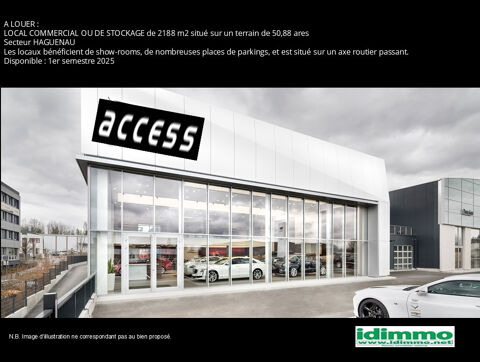 LOCAL COMMERCIAL OU DE STOCKAGE de 2188 m2 situé sur un terrain de 50,88 ares. 16600 67500 Haguenau