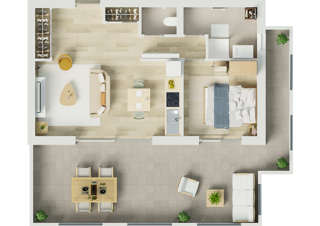  Appartement  vendre 2 pices 44 m