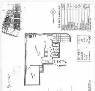  Appartement à vendre 2 pièces 53 m²