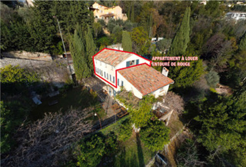 Location Appartement Location meublé Grasse est limite MAGAGNOSC Partie de maison bastide avec jardinet et parking Grasse