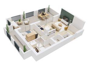  Appartement  vendre 2 pices 44 m