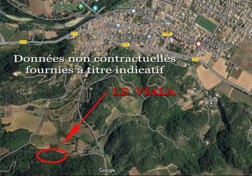 Vente Terrain Cessenon sur Orb, Parcelles agricoles 'Le Viala' Cessenon sur orb