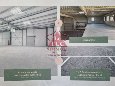 Local 112 M2 et parking 149 850 Euros à PIOLENC N7 149850 84420 Piolenc