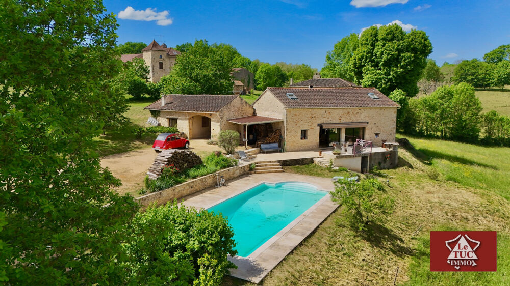Propriété avec vues, piscine et gites.