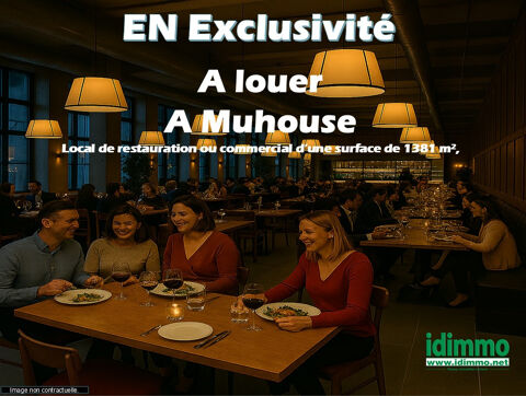 Local de restauration ou commercial de 1381 m2 avec vaste parking en zone commerciale 10300 68200 Mulhouse