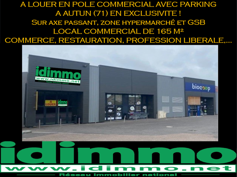 Local Commercial de 165 m2 en zone commerciale à Autun (71) EXCLUSIF 1000 71400 Autun