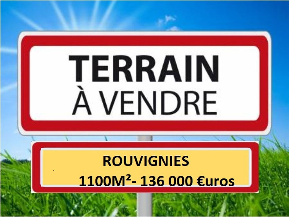 Vente Terrain ROUVIGNIES :  TERRAIN CONSTRUCTIBLE VIABILISE D' ENVIRON 1100M2. Rouvignies