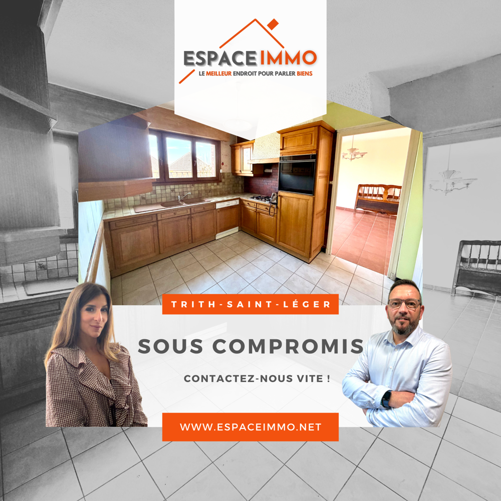 TRITH-SAINT-LÉGER : MAISON SEMI-INDIVIDUELLE 3 CHAMBRES
