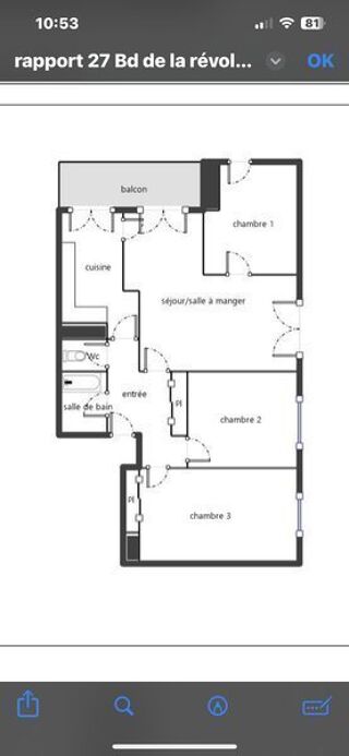  Appartement � louer 4 pi�ces 82 m�