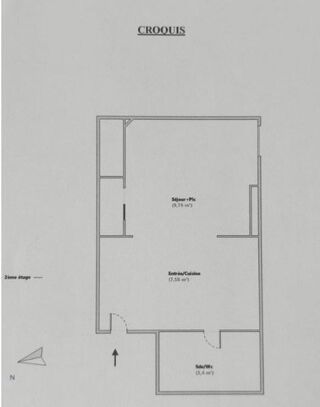  Appartement à louer 1 pièce 21 m²