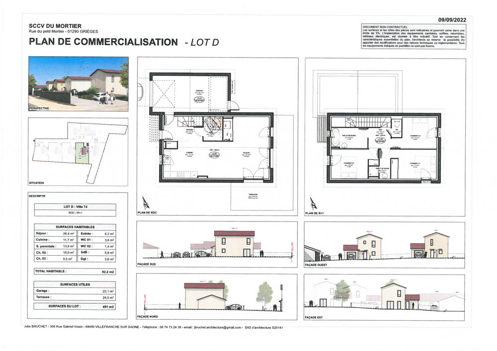 Vente Maison GRIEGES MAISONTYPE 4 CONSTRUCTION 2024 HORS LOTISSEMENT TERRAIN 451 M2 Macon