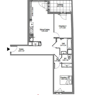  Appartement � vendre 3 pi�ces 67 m�