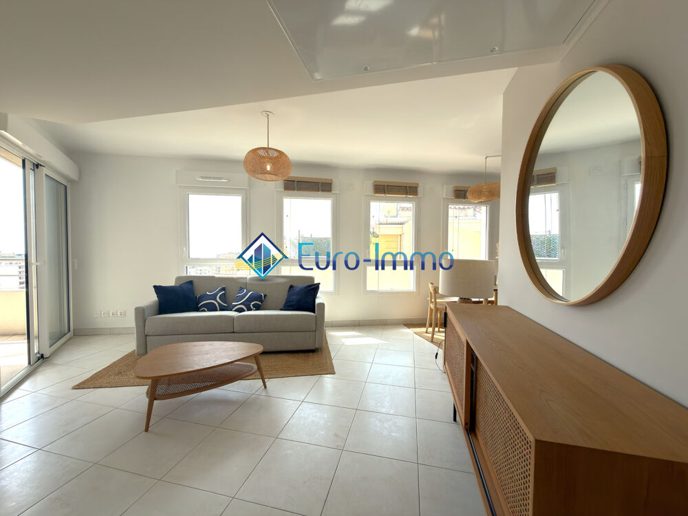 3 pièces meublé 56m2 + Terrasse + Garage en supplément