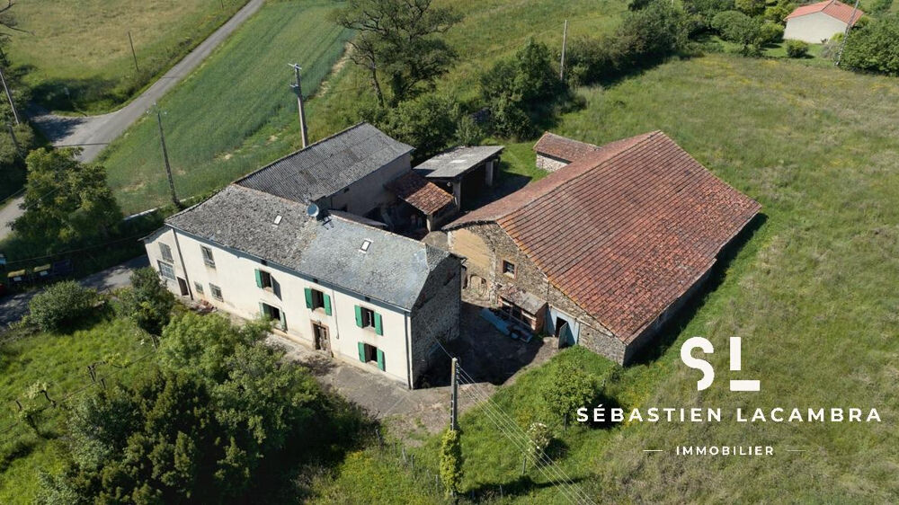 Corps de ferme ancien à rénover 5 pièces Dépendances et 2 hectares Jouqueviel Environnement préservé