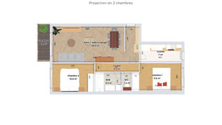 Appartement  vendre 3 pices 66 m