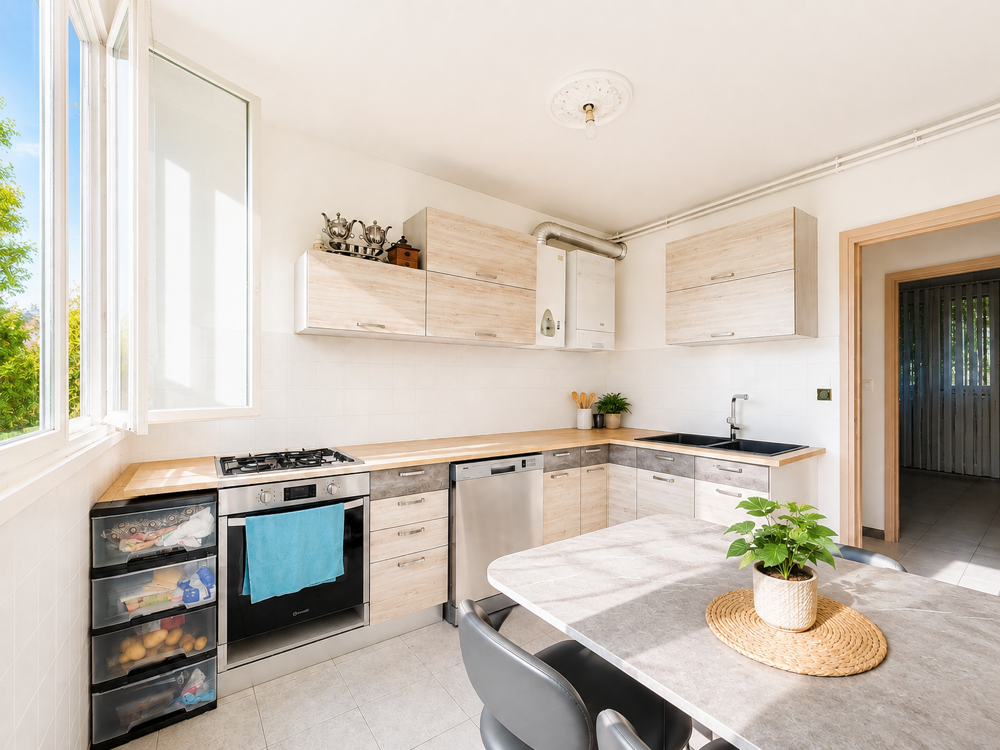 Saint-Priest Appartement T4 lumineux avec parking et cave