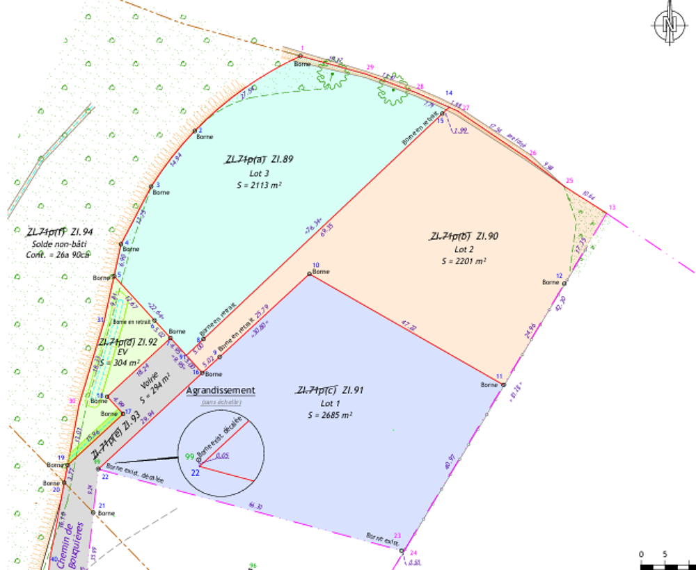 Vente Terrain Terrain constructible viabilisé BELCASTEL (81) 2285m2 Belcastel