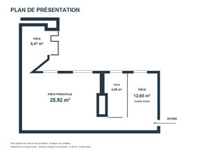  Appartement à vendre 2 pièces 50 m²