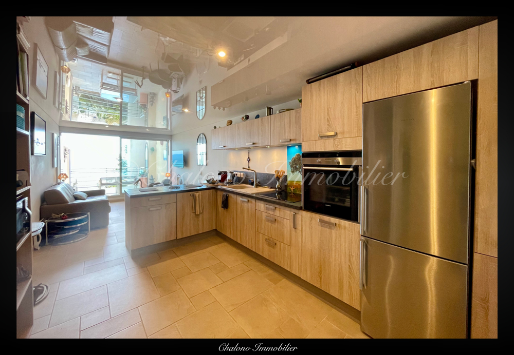 DEPT 34 - SETE SAINT-CLAIR - T3 CABINE AVEC TERRASSE VUE MER, PISCINE ET GARAGE POSSIBLE