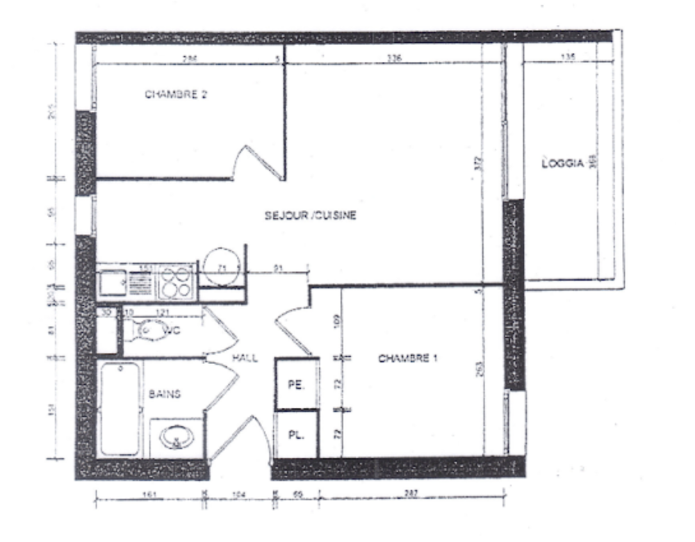 Location Appartement Appartement T3 refait à neuf 38,46 m2 avec Loggia & Climatisation Gainable St georges d orques