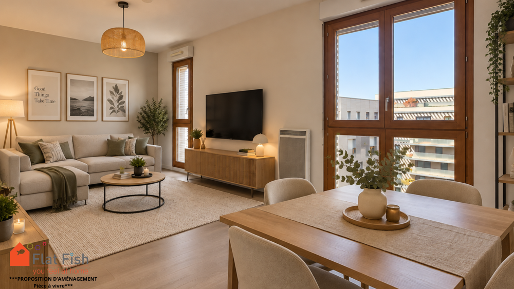 Appartement T2 Résidence Le Up, Lyon 7ème 44 Rue Michel Félizat au sein d'une résidence récente
