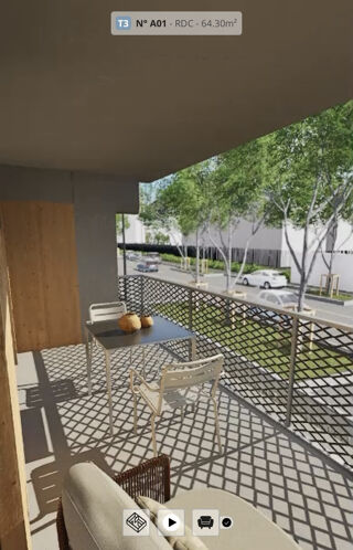  Appartement � vendre 3 pi�ces 64 m�