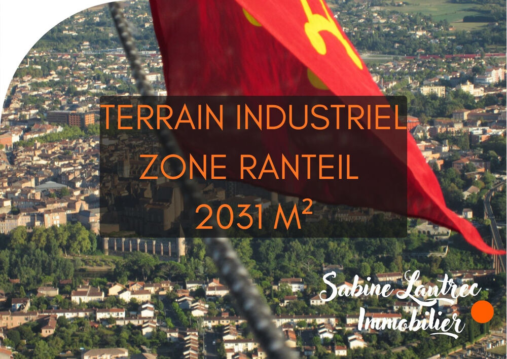 Vente Terrain ALBI   TERRAIN À VOCATION PROFESSIONNELLE DE 2 031 M2   SECTEUR RANTEI Albi