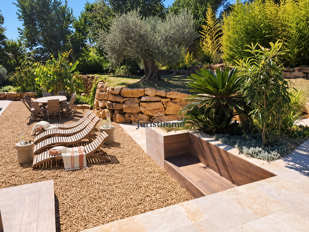 SPLENDIDE PROPRIETE D'ARCHITECTE SUR 10 000m2 AVEC PISCINE ET JARDIN EXOTIQUE