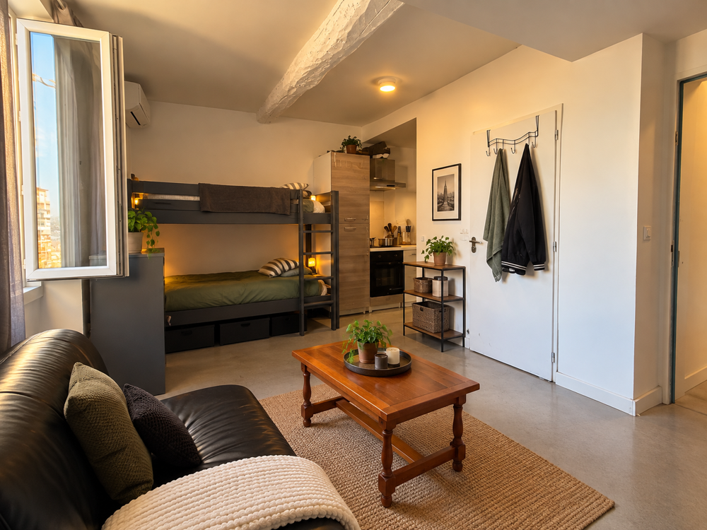 À VENDRE T2 LOUÉ ET CLIMATISE 1er ETAGE