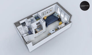  Appartement � vendre 1 pi�ce 18 m�