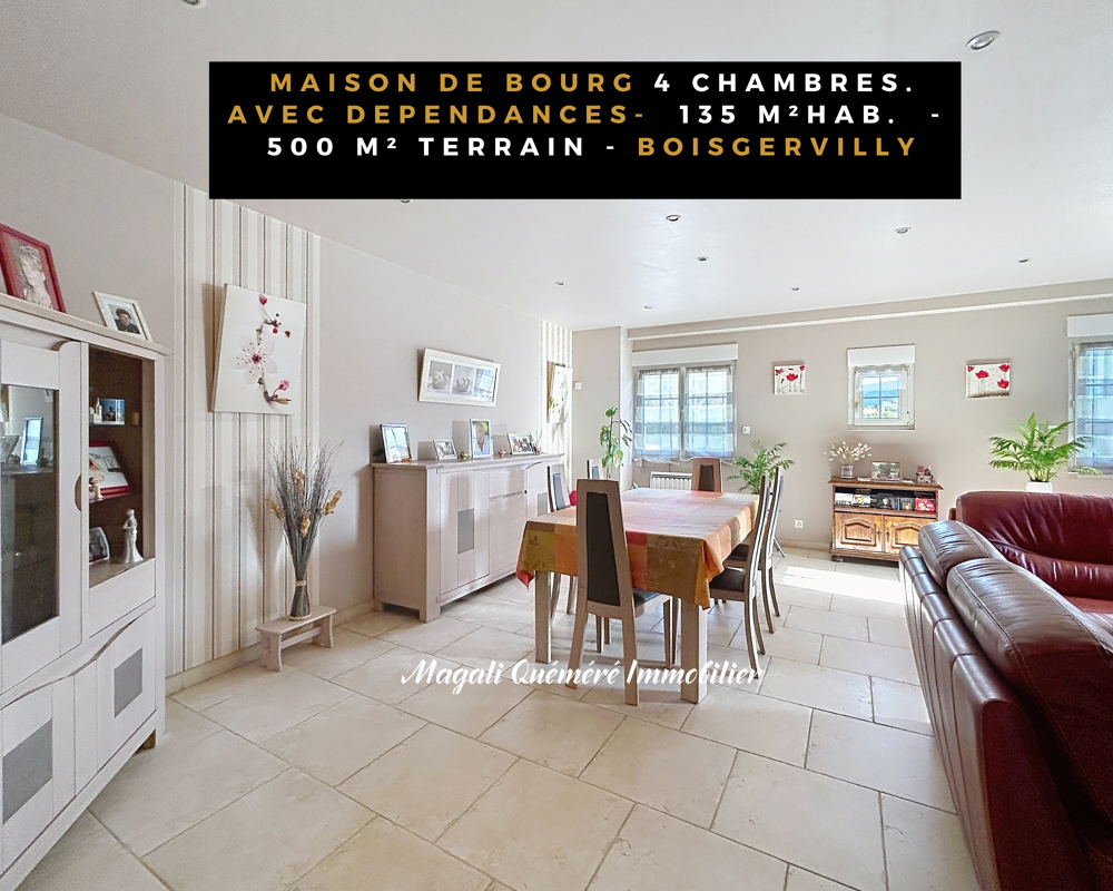Vente Maison Maison de bourg 5p de 135 m2 avec 100 m2 de dépendances- (5 min Montauban de Bretagne 35360) Boisgervilly
